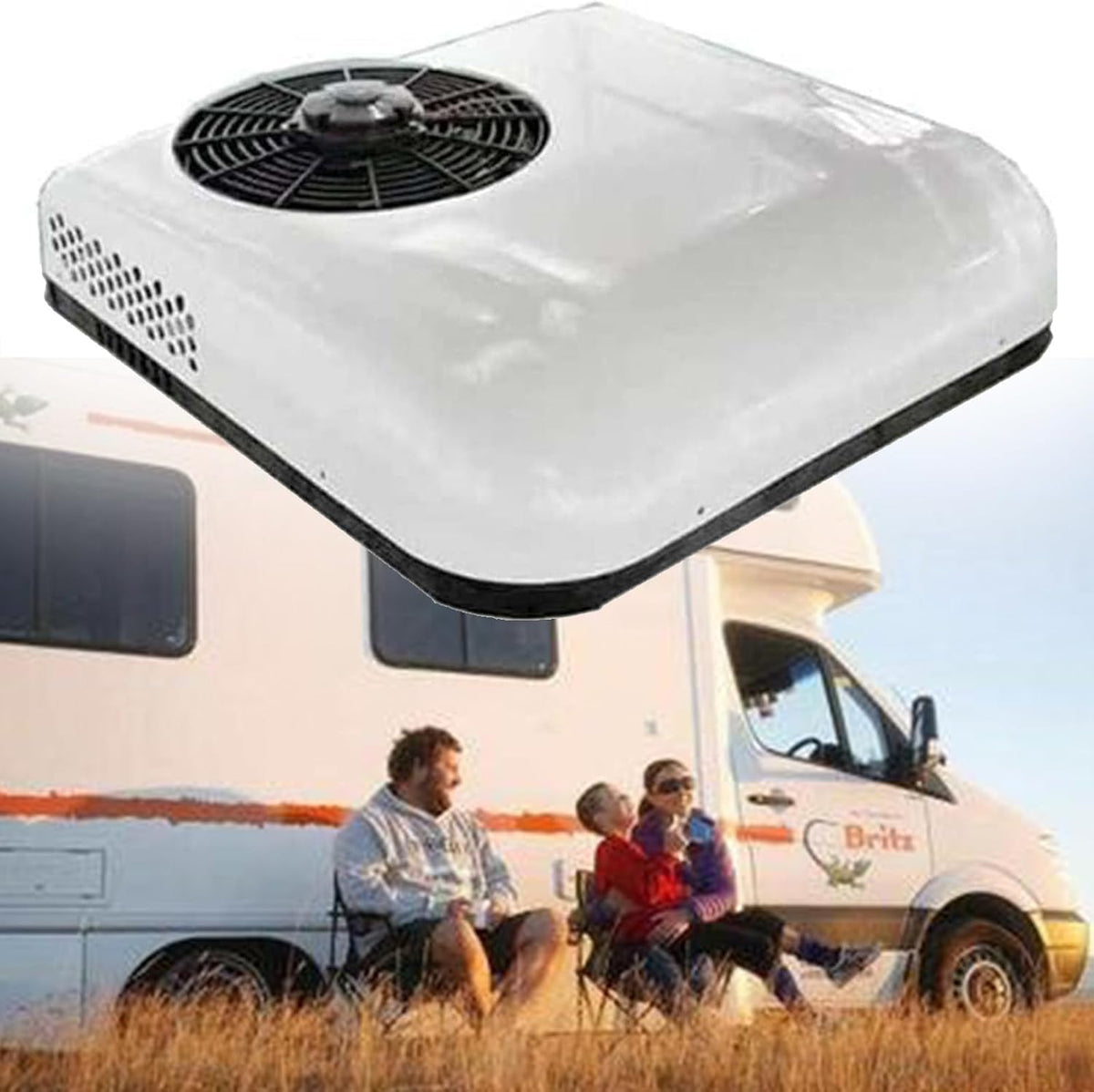 Climatiseur White-12 V, électrique, 2 en 1, DPQYJPP