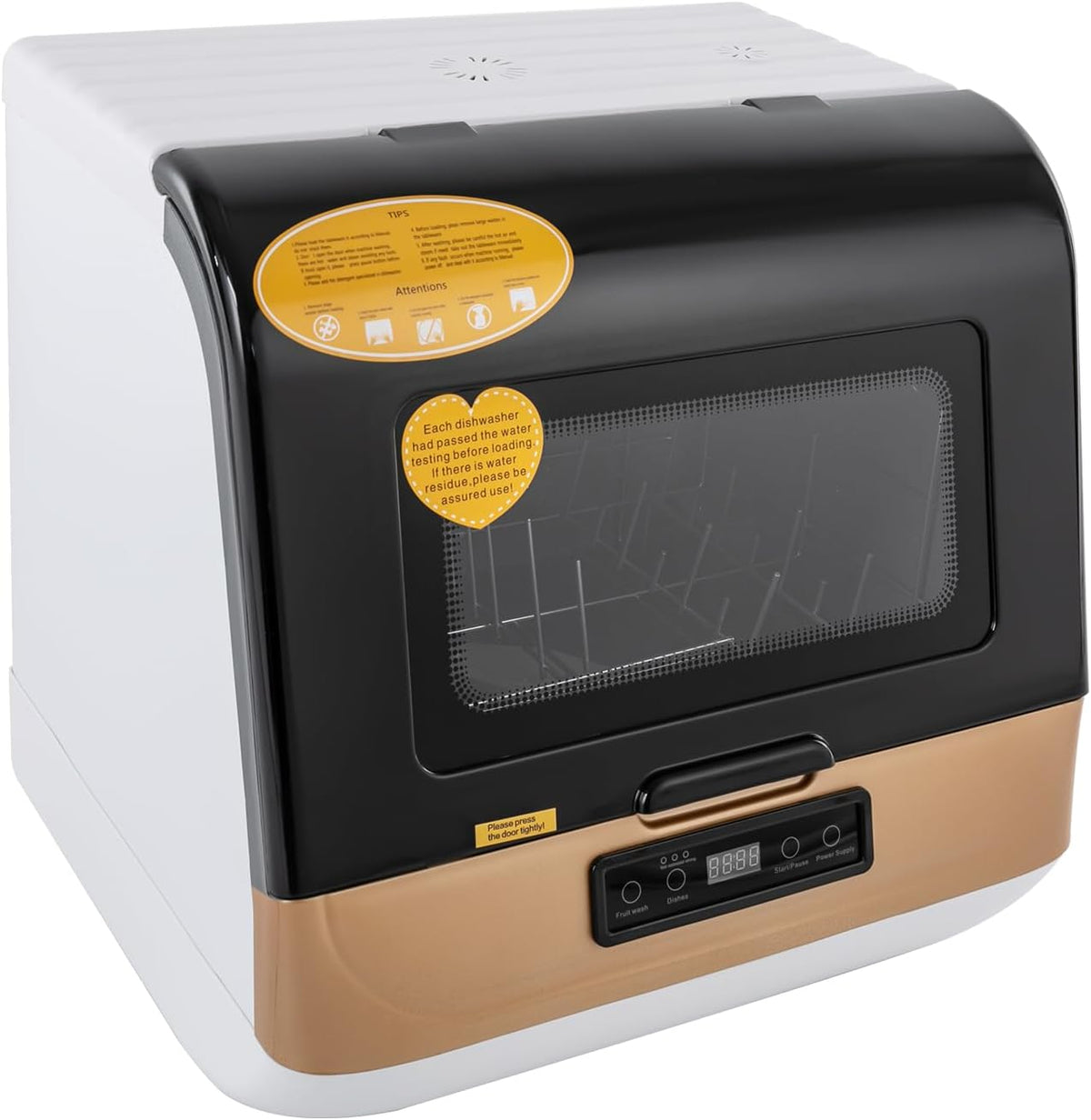 Lave-vaisselle, 30 × 30 × 40 cm, 800 W, portable, LNINNERY