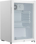 Mini-réfrigérateur GSC2125, 54,5 × 54 × 84 cm, 118 L, métal, verre, blanc, METRO Professional