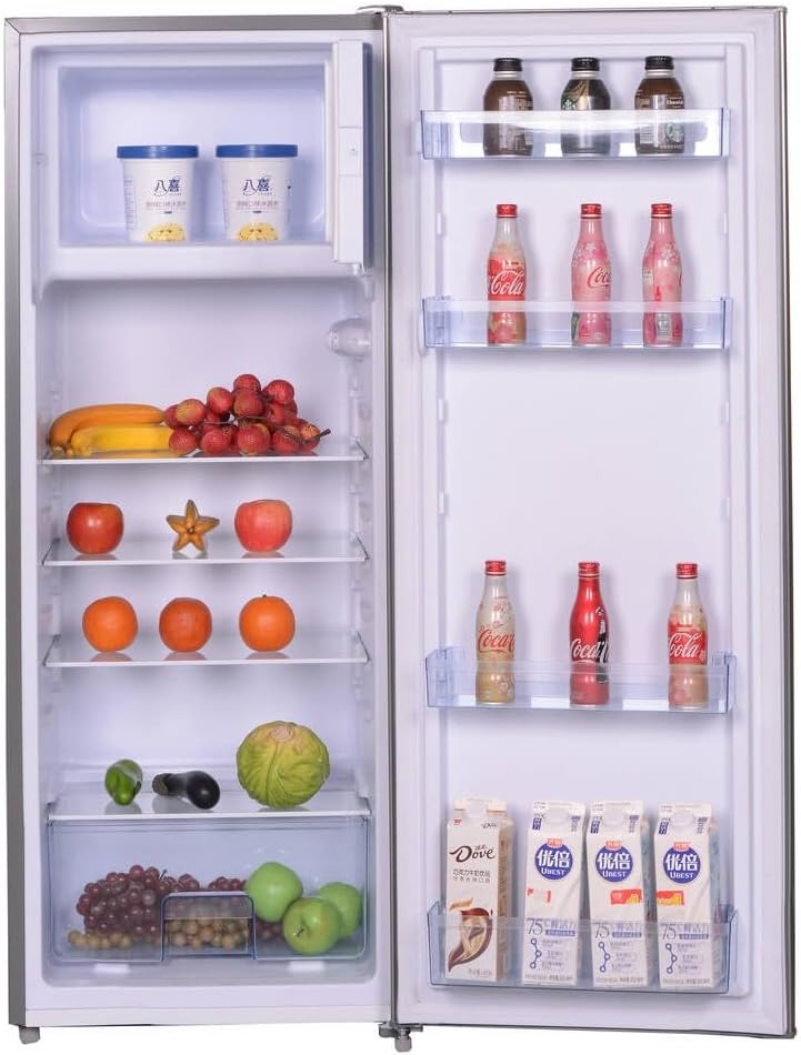 Réfrigérateur R4A218XD, 55 × 57 × 141 cm, 218 L, acier inoxydable, FrigeluX