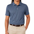 Polo homme taille M en tissu bleu ardoise à manches courtes style décontracté
