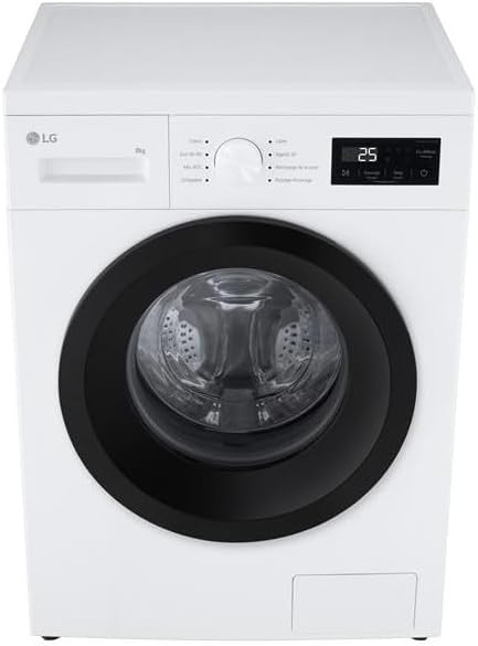 LG F84N15WHS lave-linge, 8 kg, blanc, frontal
