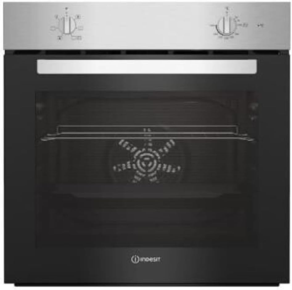 Indesit IB25REX four, 58 × 56 × 56 cm, 2500 W, 66 L, gris, encastrable