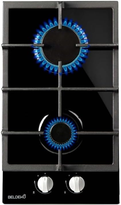 Table de cuisson, 30 × 52 cm, 4000 W, 2 feux, BELDEKO