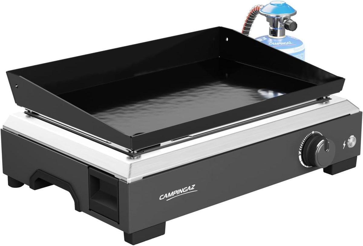 Plancha, 30 × 45 cm, 2,8 kW, acier, à gaz, portable, CAMPINGAZ