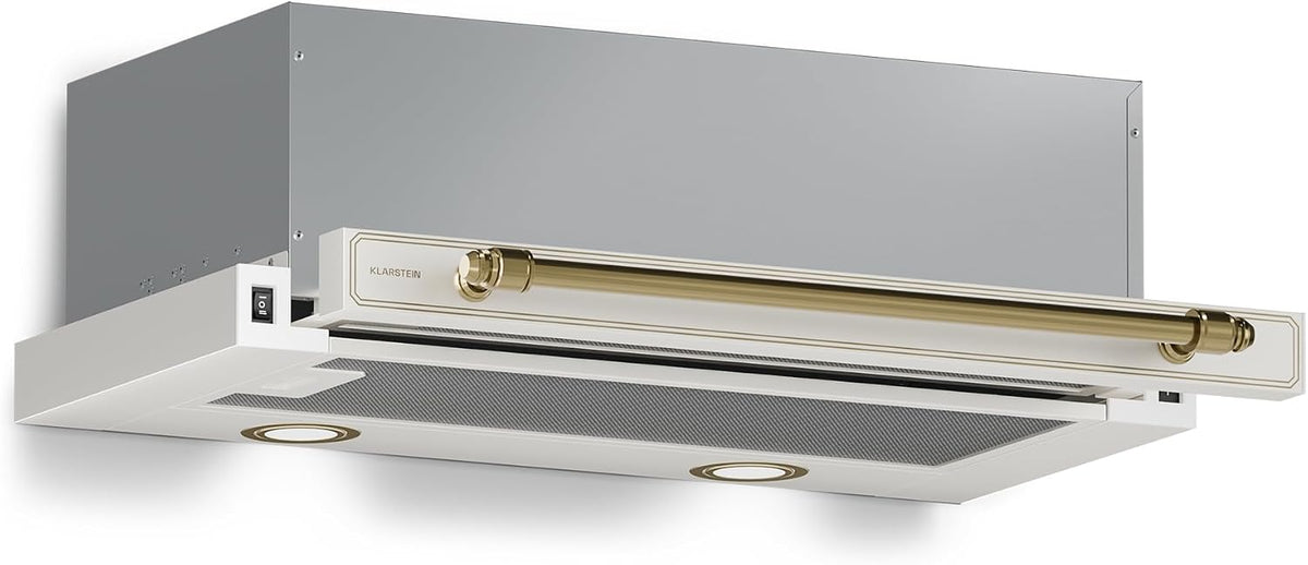 Klarstein hotte aspirante, 60 cm, 358 m³/h, avec éclairage LED, avec tiroirs, pour la cuisine