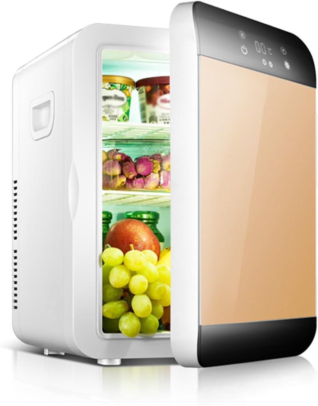 Mini-réfrigérateur, 12 L, réglable, compact, pour le bureau, pour la chambre, Yajuer