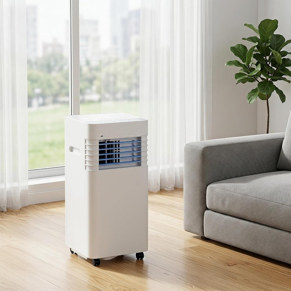 Climatiseur portable, 14000 BTU, 5000 BTU, 2 vitesses, HUANQIN