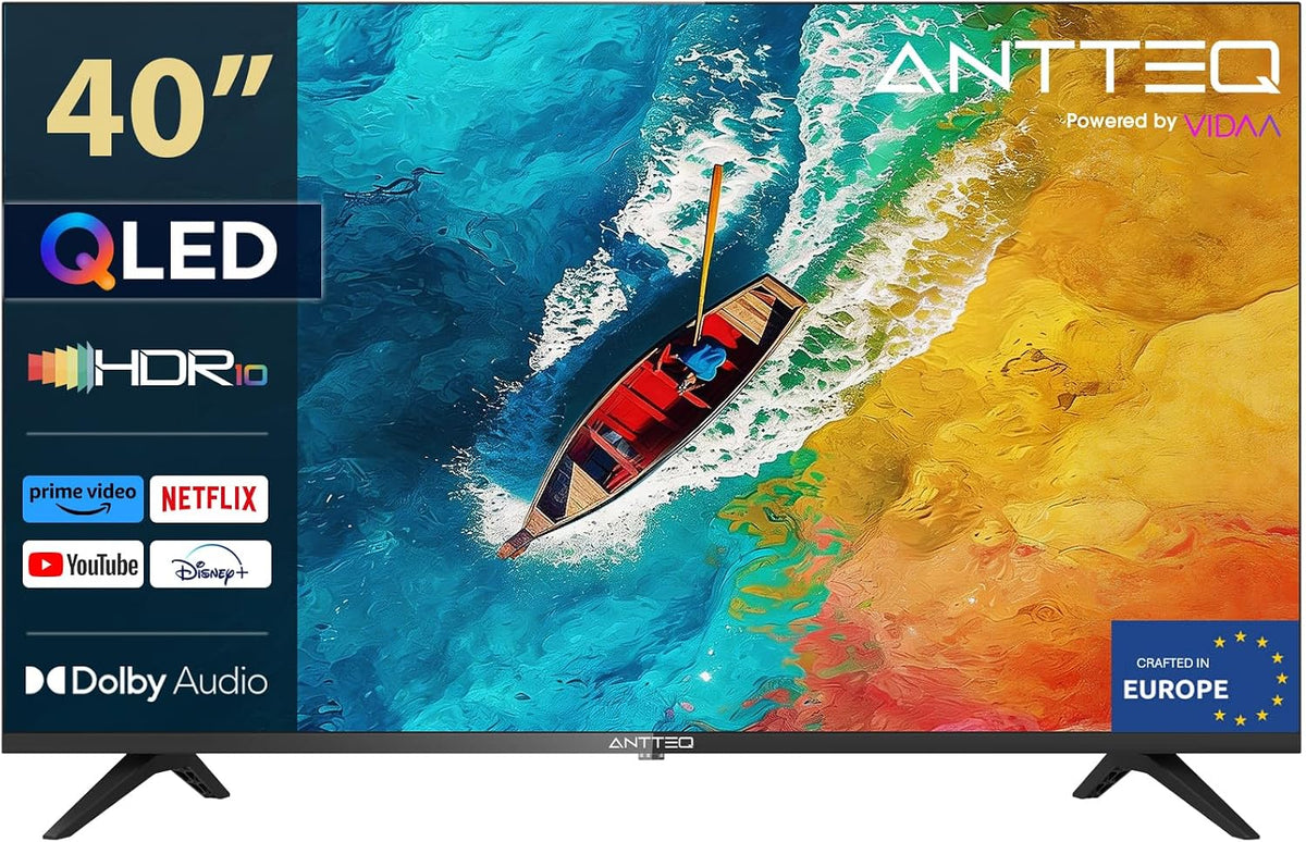 Téléviseur AV40F5Q, 40 pouces, commande intelligente, QLED, Bluetooth, Antteq