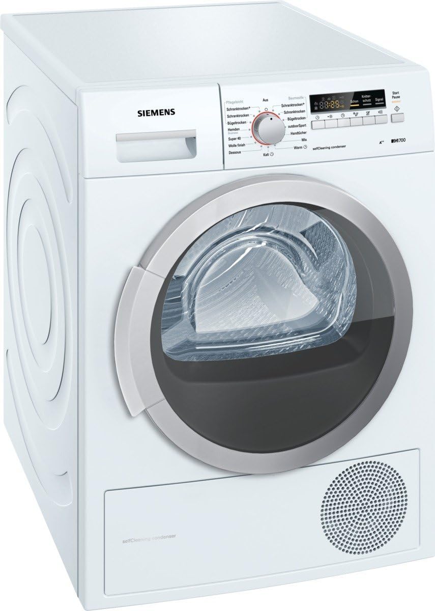 Siemens WT46W2FCB sèche-linge, 7 kg, blanc, pompe à chaleur