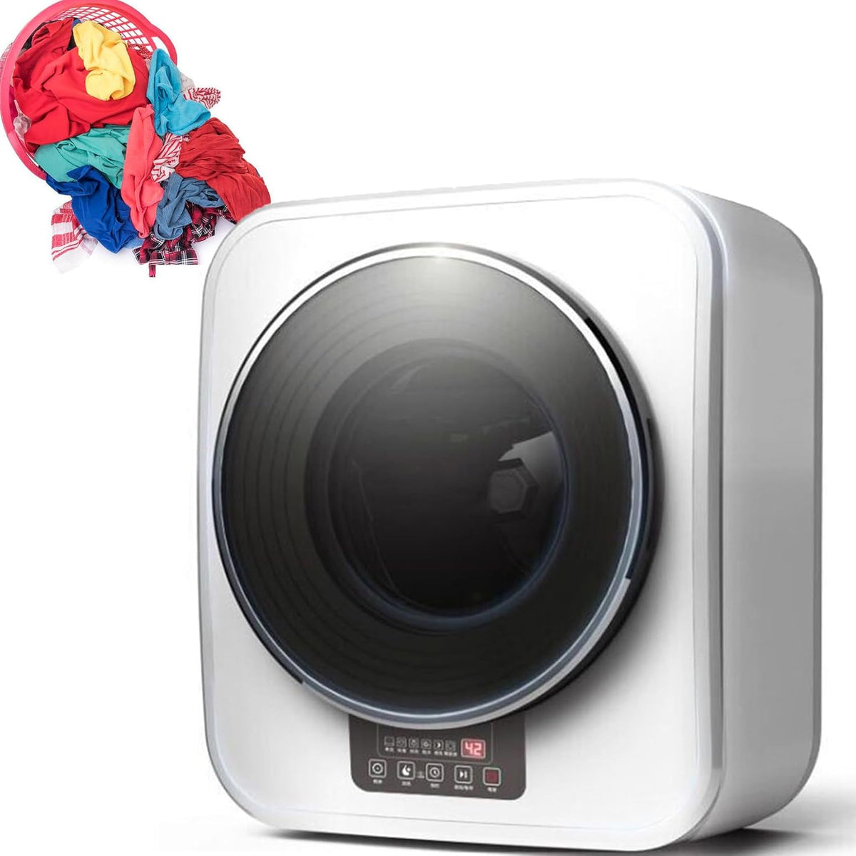 Lave-linge séchant, 3 kg, avec éclairage LED