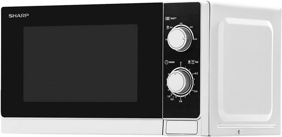 Sharp R-600WW four à micro-ondes, 306 × 306,6 × 208,2 mm, 20 L, 1000 W, noir
