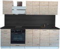 Rangements sur pied, 240 cm, pour la cuisine, Cuisineandcie