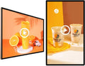 Écran d'affichage publicitaire, avec éclairage LED, avec télécommande, verre, Full HD, Qiang