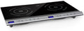 Klarstein table de cuisson, 3100 W, argent, mobile, induction, vitrocéramique, 10 niveaux