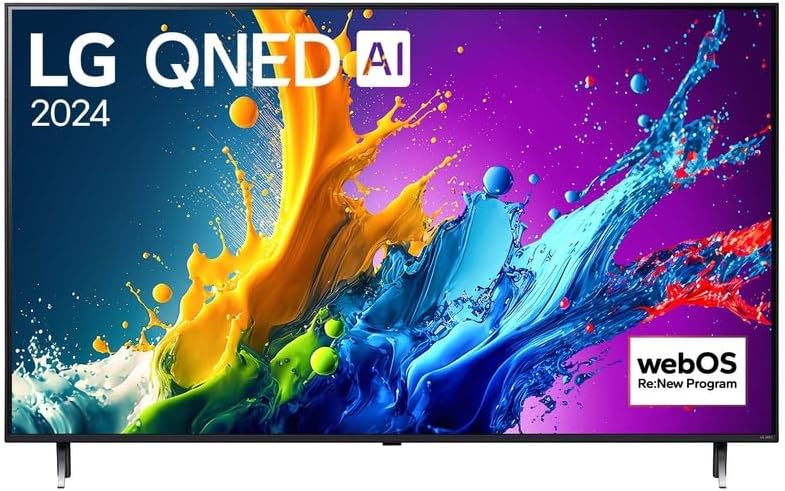LG 55QNED80 téléviseur, 139 cm, 55 pouces, noir, 4K