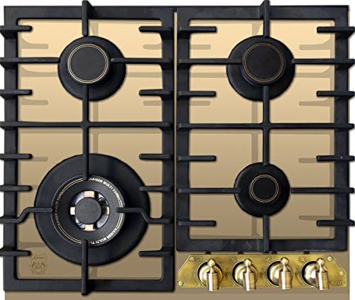 Table de cuisson KCG 6335, 60 cm, 3,8 kW, métal, verre, à gaz, vitrocéramique, encastrable, gaz naturel, Kaiser