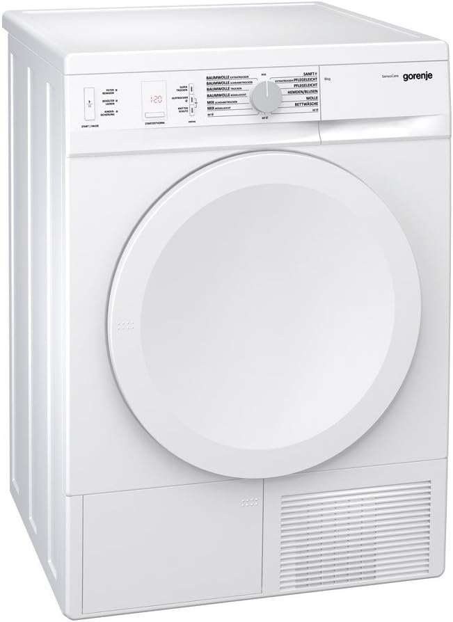 Gorenje D8450N sèche-linge, 8 kg, acier inoxydable, blanc, pompe à chaleur