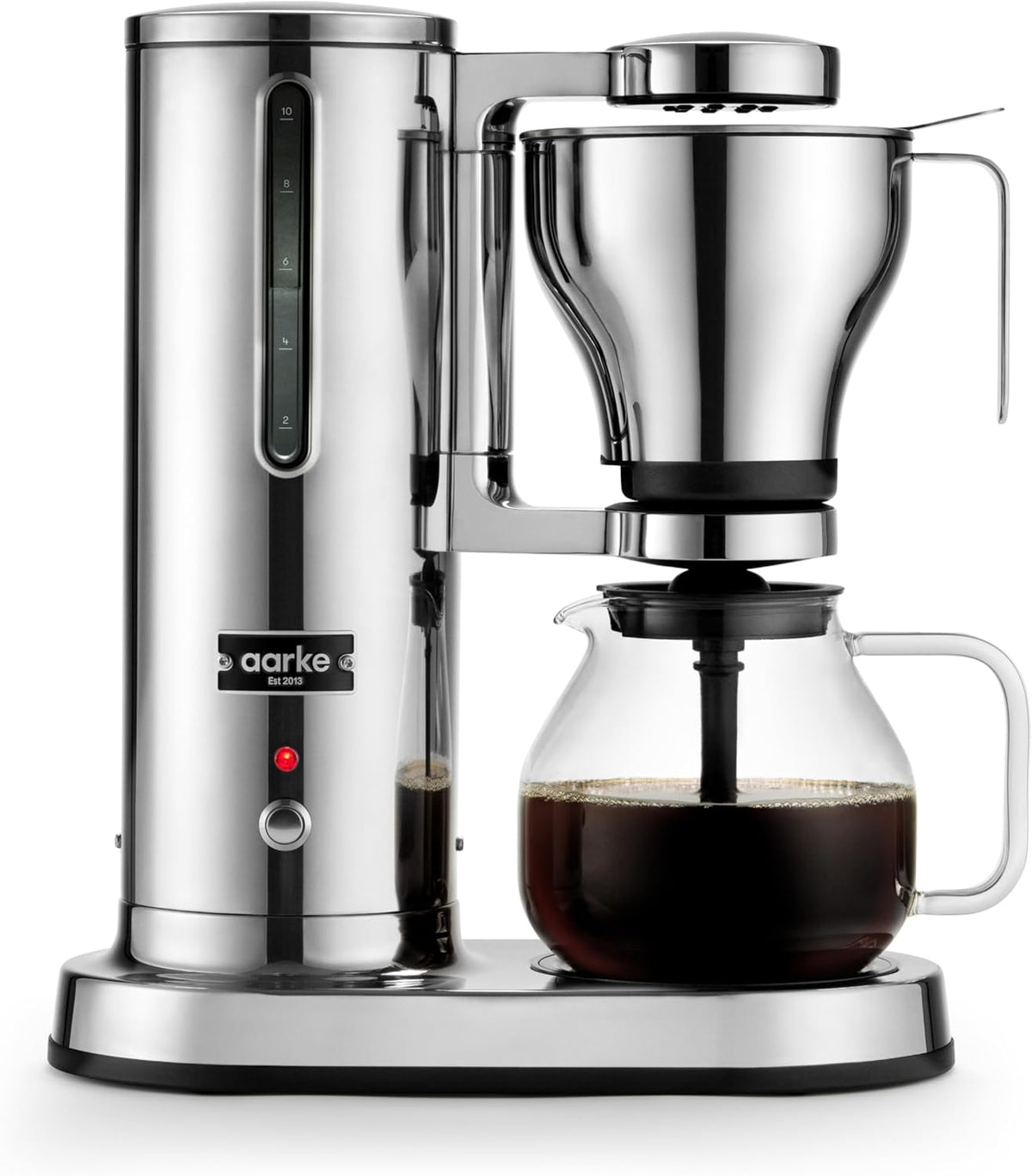 Machine à café, 1,25 L, acier inoxydable, électrique, aarke