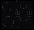 Electrolux EHF6232IOK table de cuisson, 60 cm, noir, vitrocéramique, 3 zones