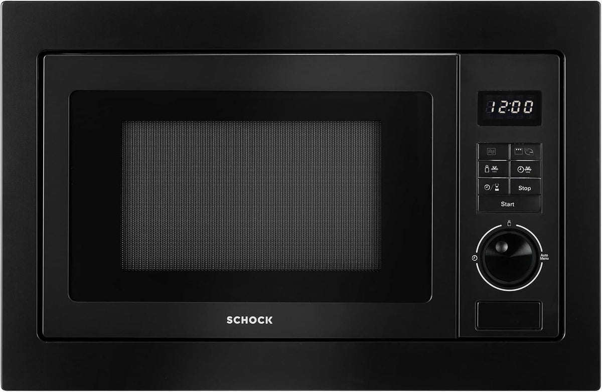 Four à micro-ondes SMI253BK, 900 W, 1000 W, encastrable, grill, 6 niveaux, Glem