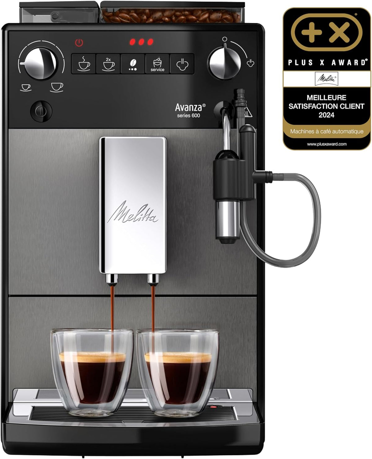 Machine à café F270-100, 200 × 353 × 460 mm, 1450 W, gris, Melitta