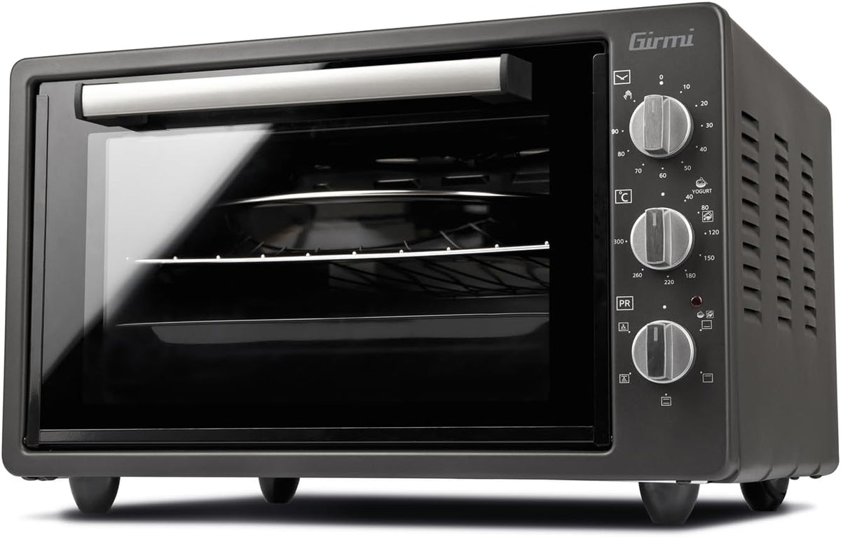 Mini-four FE37, 37 cm, 300 °C, 37 L, 1500 W, réglable, acier inoxydable, électrique, convection, Girmi