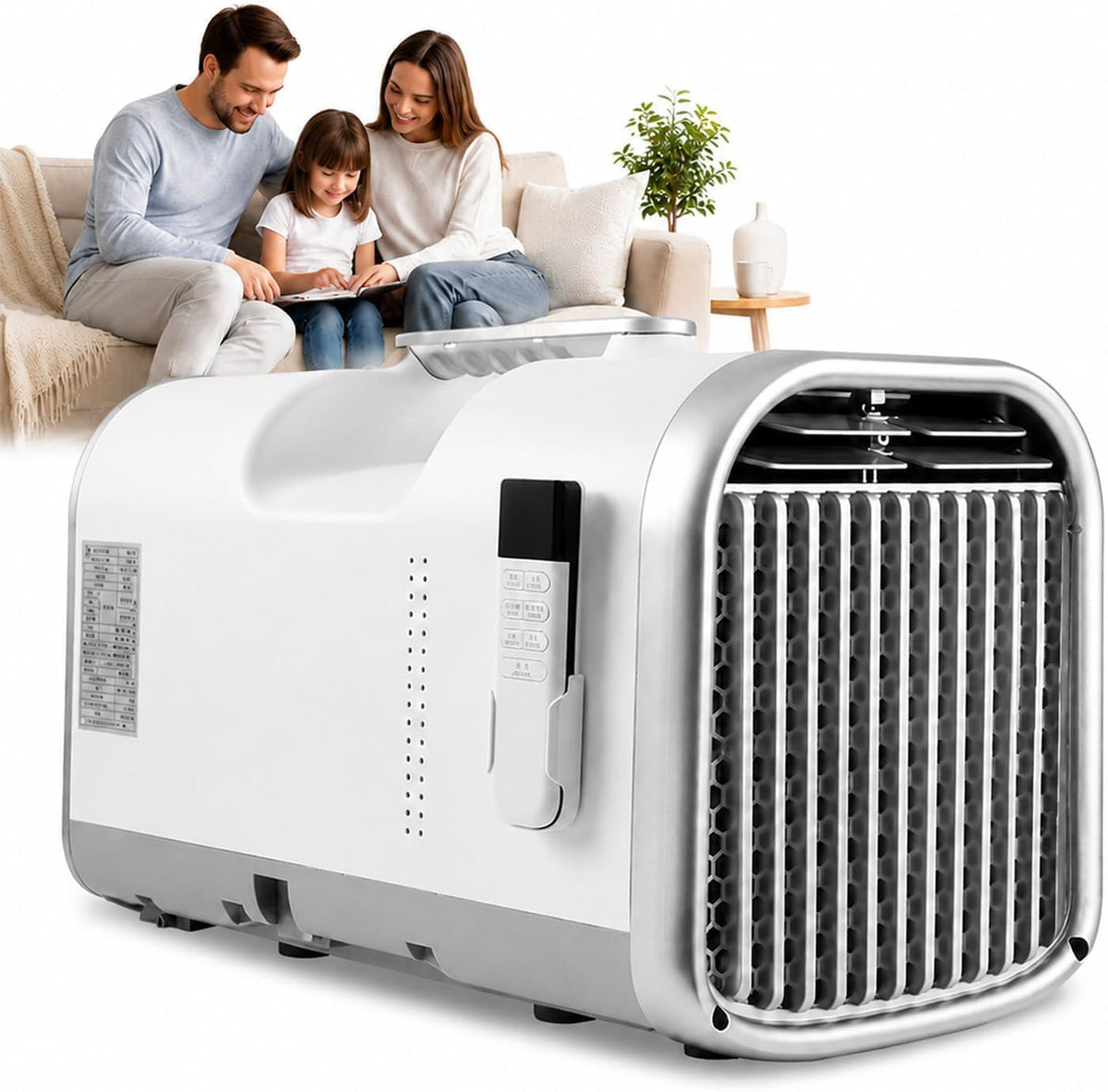 Climatiseur portable, 5100 BTU, 1300 W, mobile, BoTongSiHai