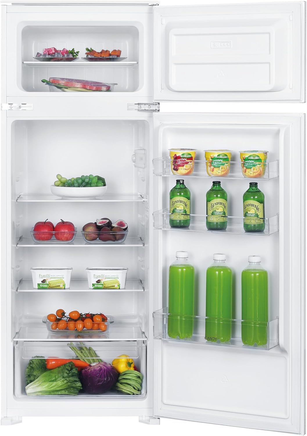 CANDY CFBD 2450/2EH réfrigérateur-congélateur, 144 cm, 269 L, encastrable