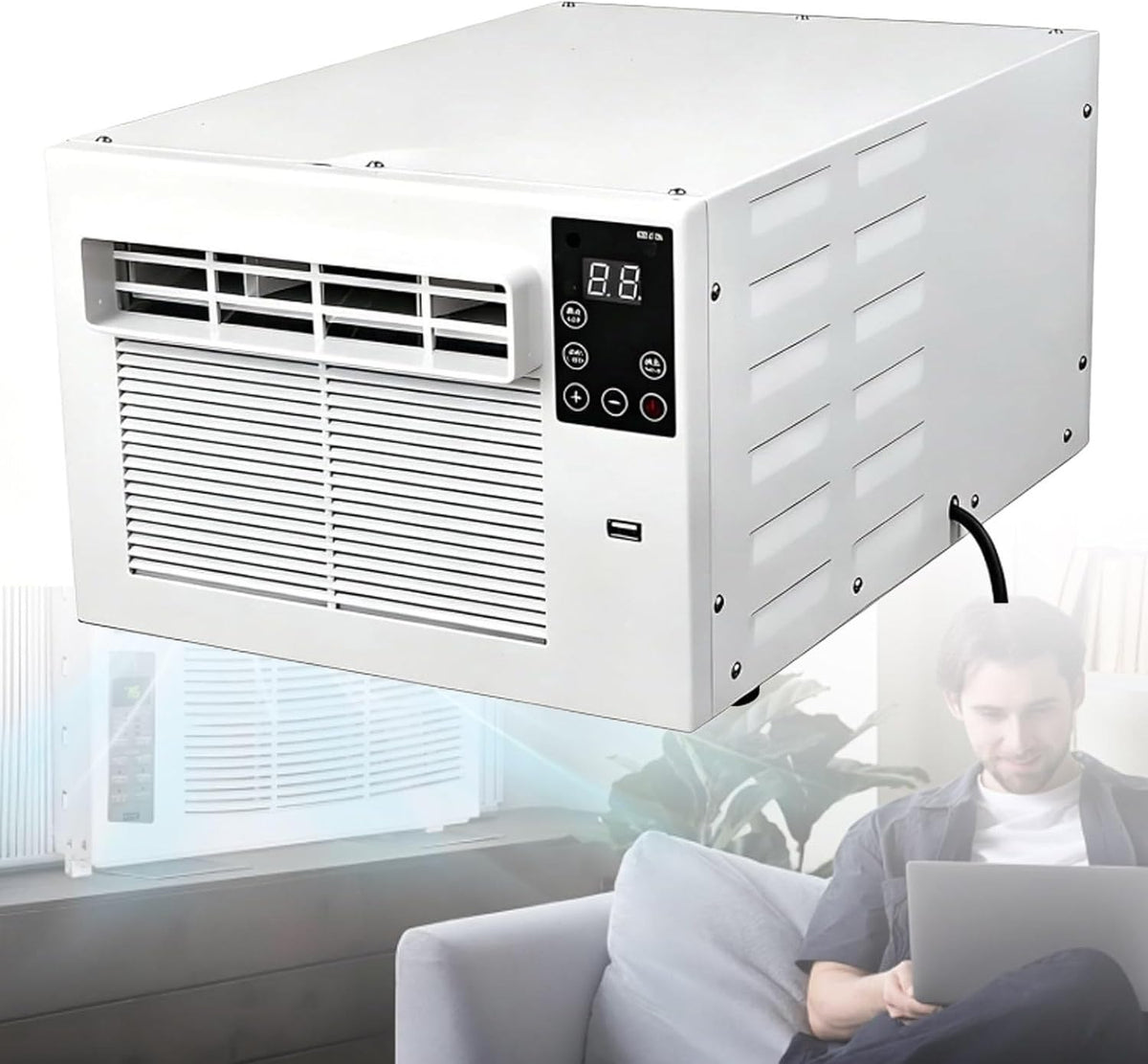 Climatiseur, 280 W, avec télécommande, portable, Oiyekntd