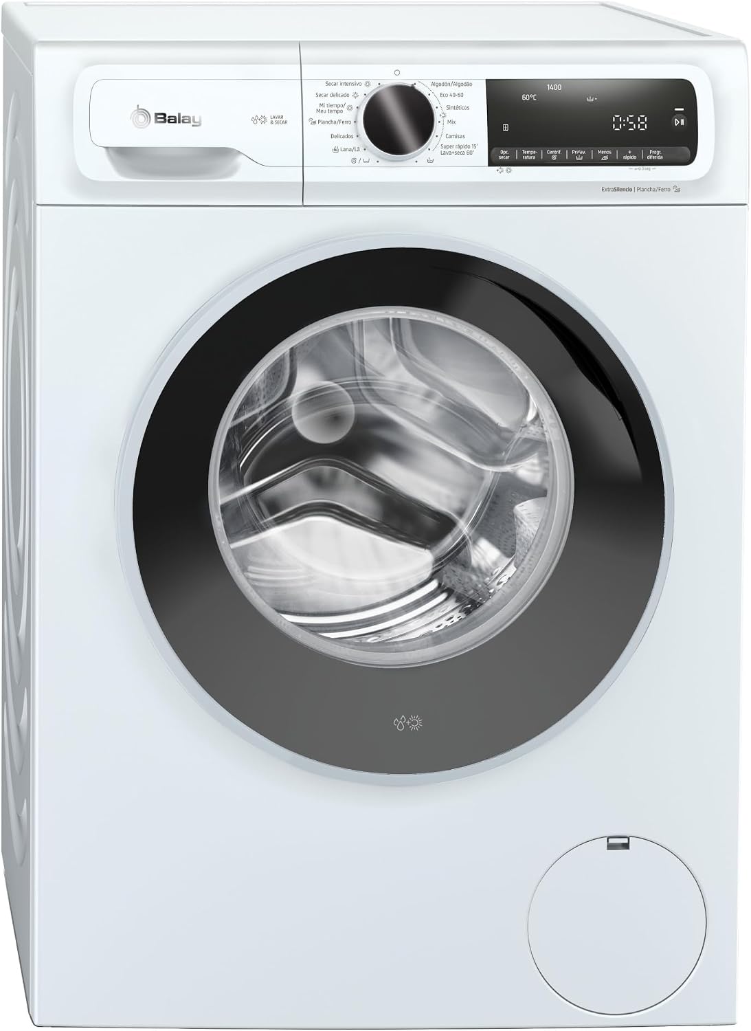 Lave-linge séchant 3TW094B, 5 kg, 1400 tr/min, blanc, Balay