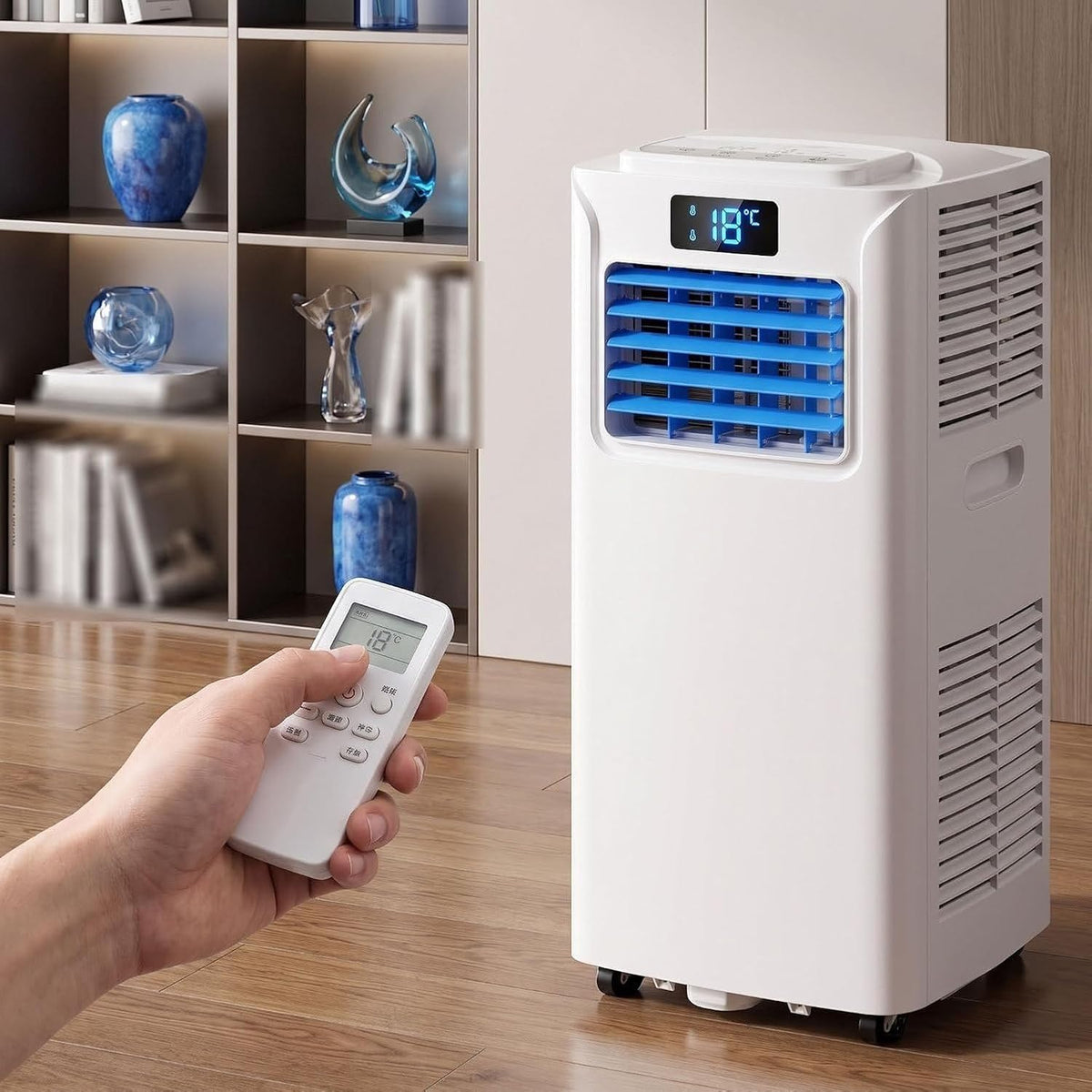Climatiseur portable, 14000 BTU, 7000 BTU, mobile, 2 vitesses, HUANQIN