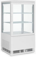 Vitrine réfrigérée, 58 L, 12 °C, avec éclairage LED, blanc