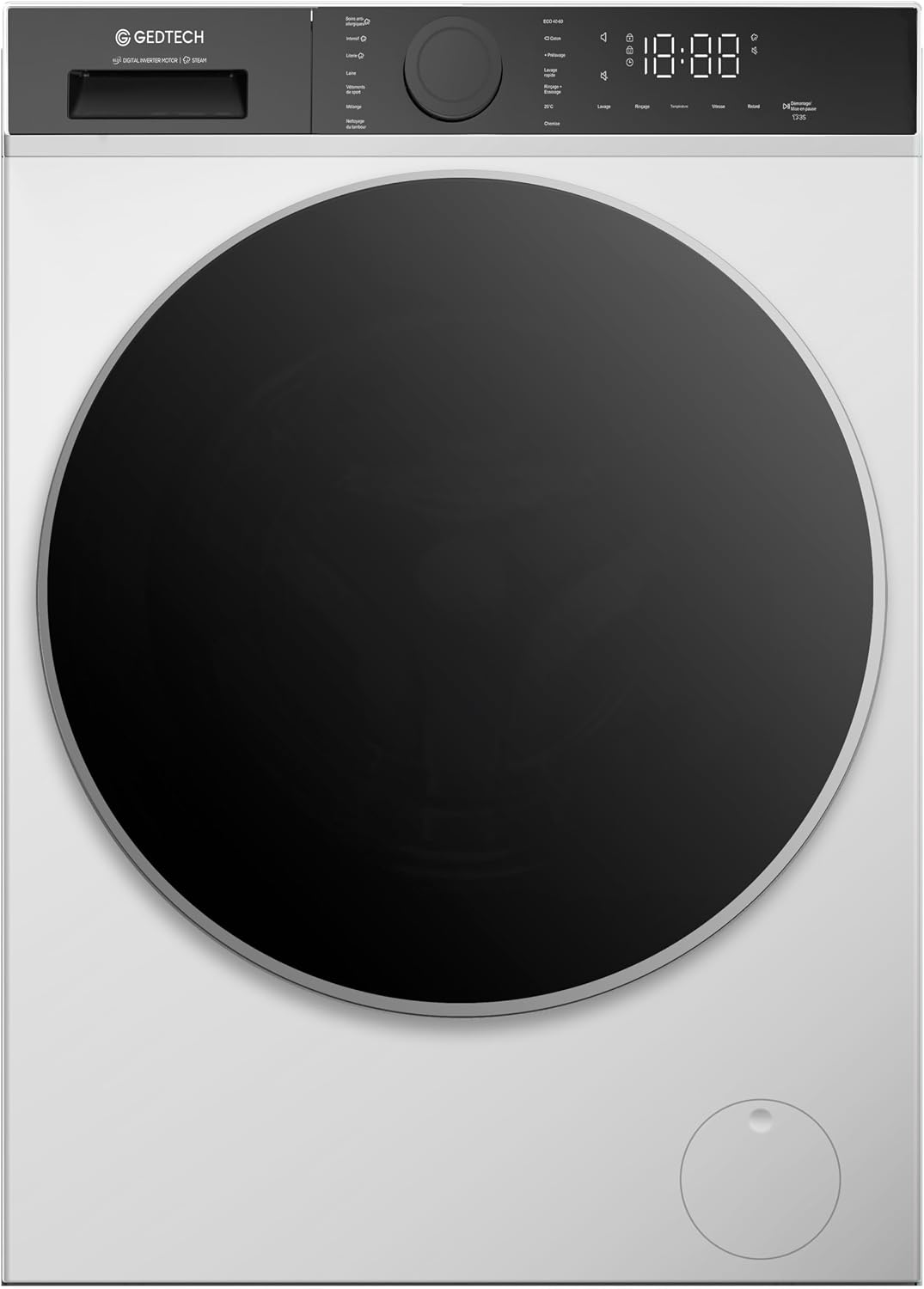 Lave-linge GLL90A1400WH, GEDTECH