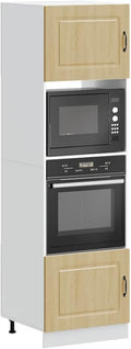 Meuble pour four et micro-ondes, 2 pièces, réglable, bois, pour la cuisine, Tonture