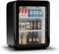 KLARSTEIN mini-réfrigérateur, 45 L, 0–10 °C, avec éclairage LED, noir