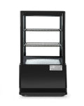 Vitrine réfrigérée, 816 mm, 58 L, 230 V, 170 W, avec éclairage LED, noir, HENDI