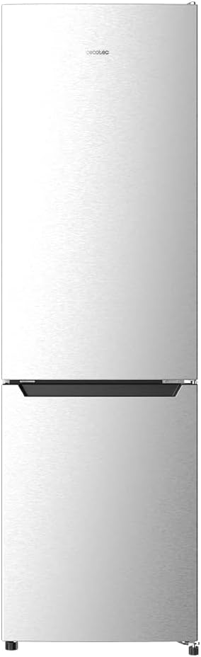 Cecotec réfrigérateur, 180 cm, 250 L, No Frost, avec tiroirs, double compartiment, acier inoxydable, 2 portes