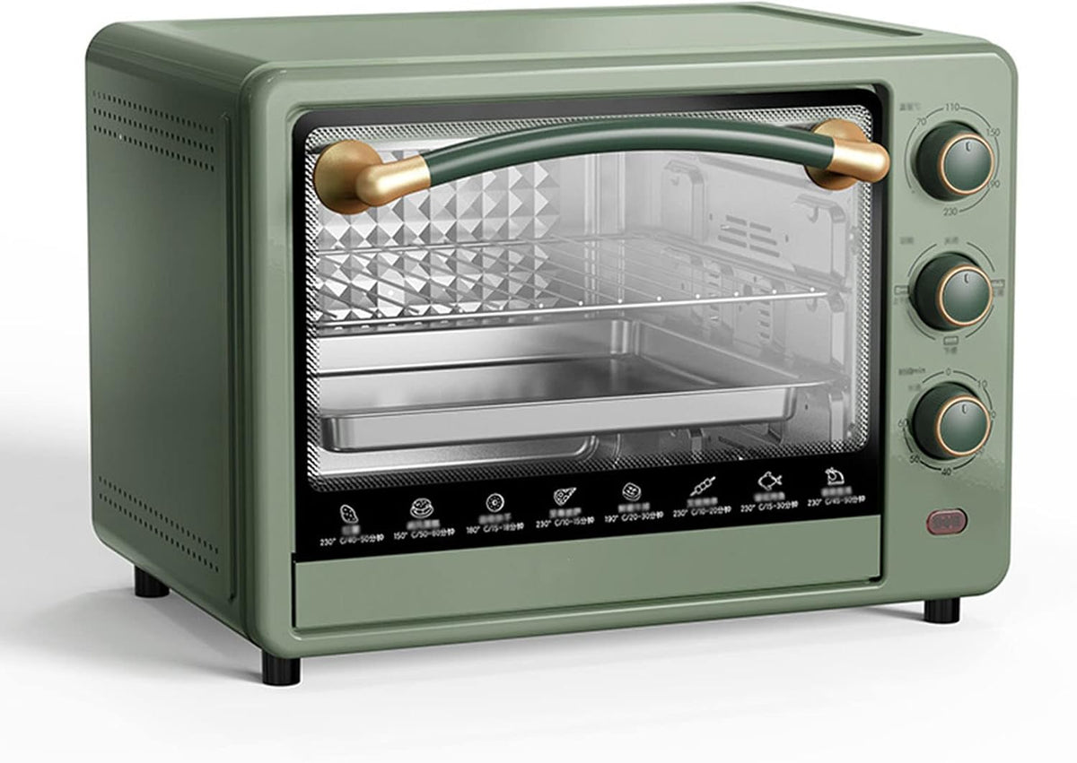 Four, 1500 W, 32 L, vert, électrique, convection, pour la cuisine, ZHJOPP