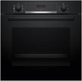 Bosch HQA534BB3 four, 59,5 × 59,4 × 54,8 cm, 71 L, noir, électrique, convection