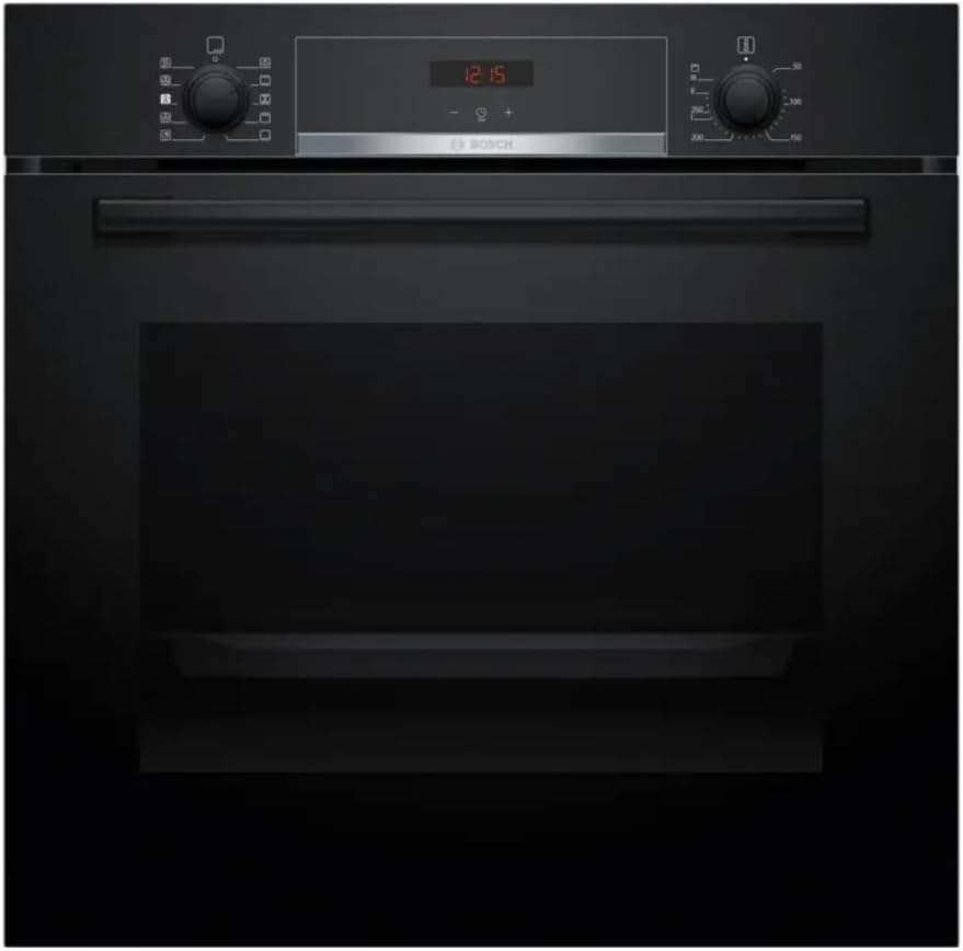 Bosch HQA534BB3 four, 59,5 × 59,4 × 54,8 cm, 71 L, noir, électrique, convection