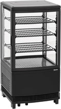 Réfrigérateur, 352 mm, 64 L, noir, 2 portes, Bartscher