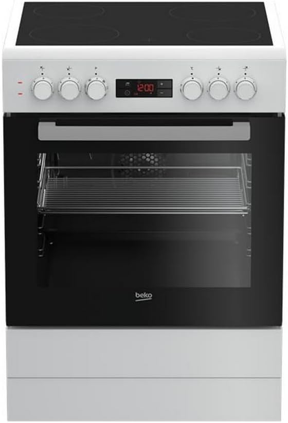 BEKO FBE67300WCS cuisinière, vitrocéramique