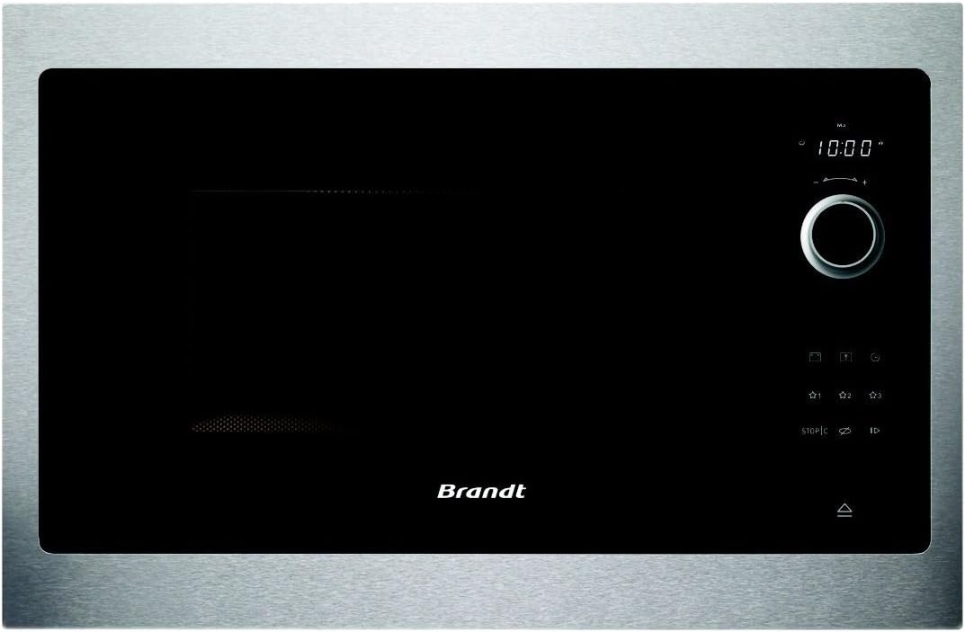 Four à micro-ondes BMS6115X, 30 cm, 26 L, 900 W, acier inoxydable, encastrable, BRANDT