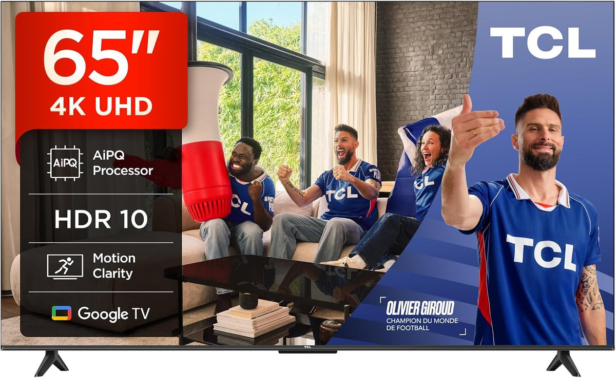 TCL 65V6C 65 téléviseur, 65 pouces, avec éclairage LED, commande intelligente, 4K