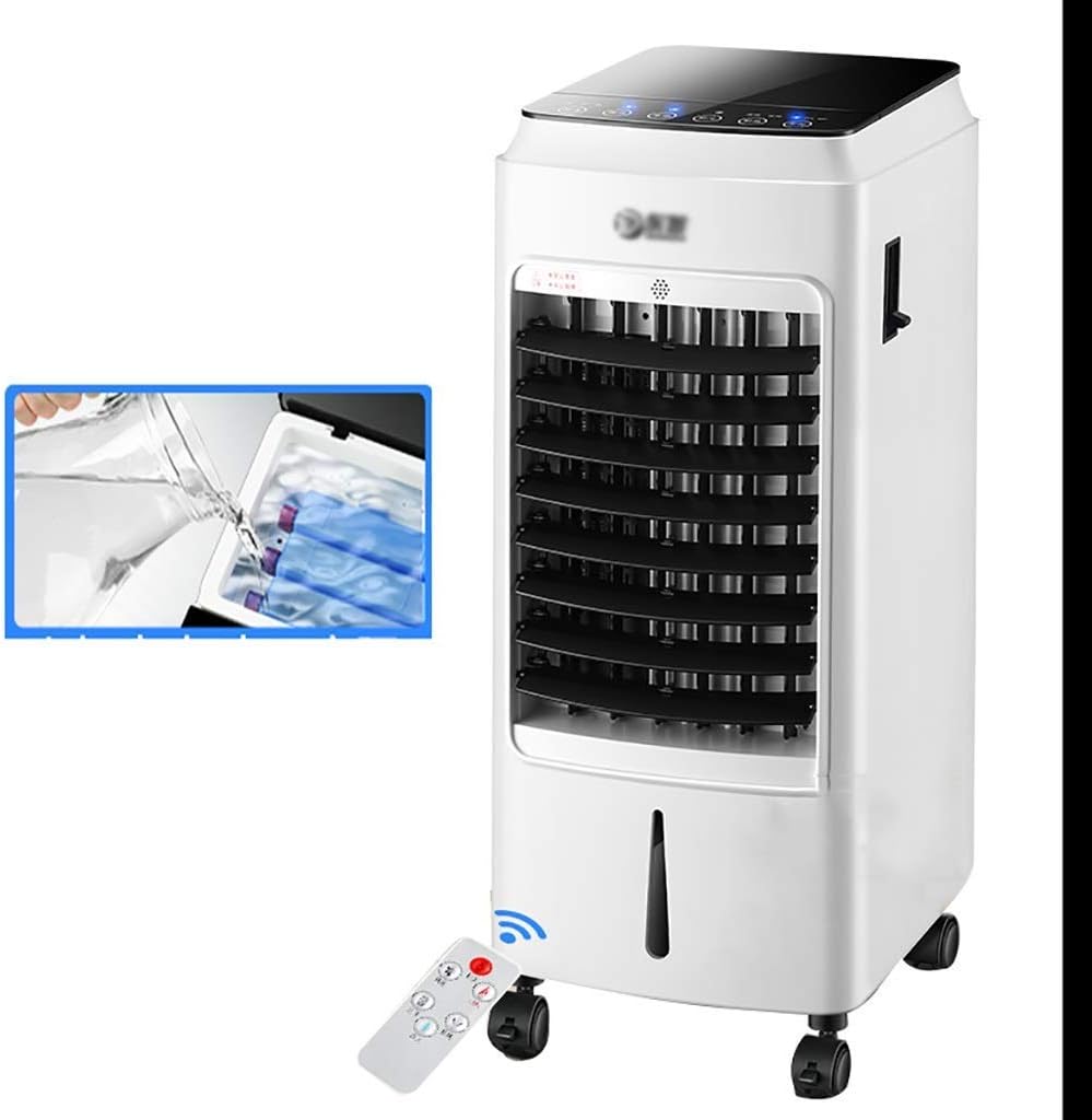 Climatiseur portable, 24 × 29 × 59 cm, 9000 Btu, 5 L, 220 v, avec éclairage LED, avec télécommande, mobile, 3 en 1, 3 vitesses