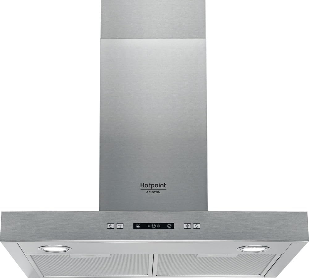 Hotpoint 6.7F hotte aspirante, 60 cm, 713 m³/h, 35 dB, avec éclairage LED, acier inoxydable