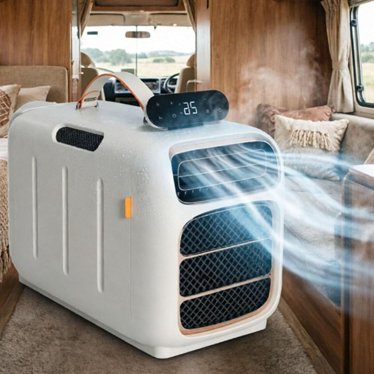 Climatiseur portable, 800 W, 4700 Btu, 45 dB, mobile, smafoseedding