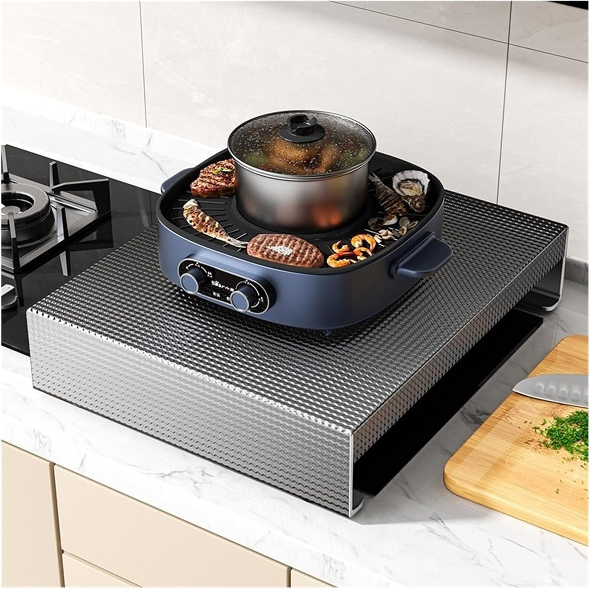 Protection pour table de cuisson, 40 × 50 × 9 cm, induction, QSTGX