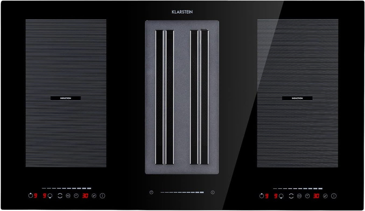 Klarstein table de cuisson, 90 cm, 271 m³/h, noir, induction